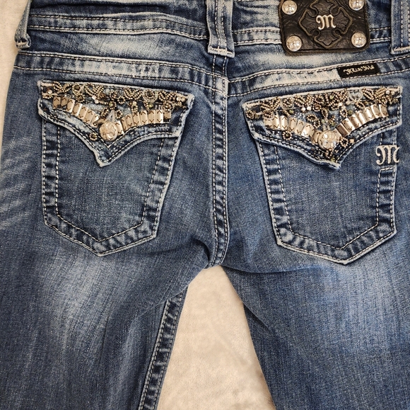 ​🏰 Miss Me Embellished Dark Wash Bootcut Jeans 🏰​ - Picture 6 of 10